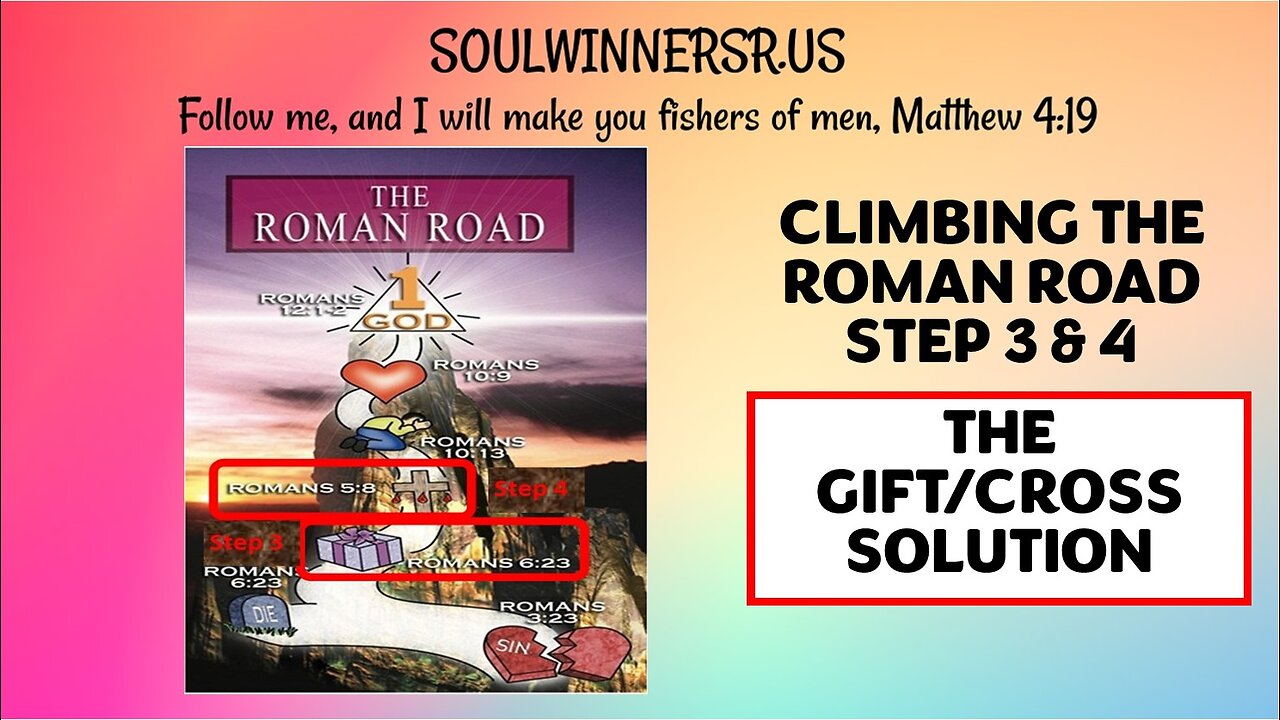 CLIMBING THE ROMAN ROAD STEP 3 & 4 (THE GIFT/CROSS SOLUTION)