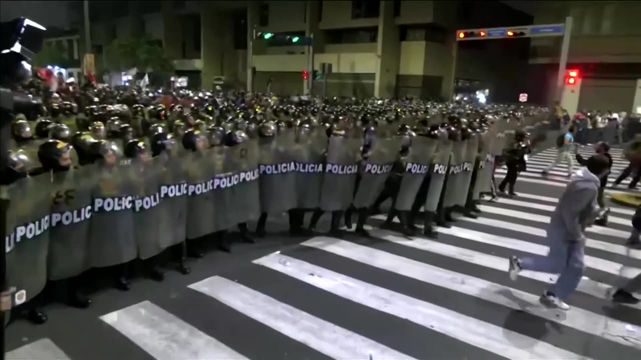 Peru's interim leader faces first protest over crime, corruption