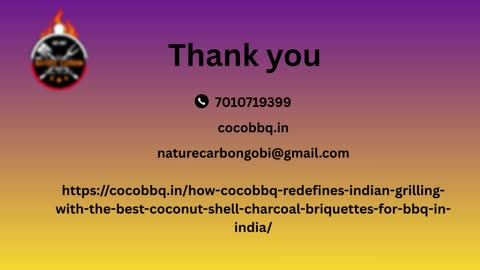COCOBBQ Redefines Indian Grilling with the Best Coconut Shell Charcoal Briquettes for BBQ in India