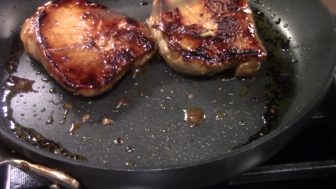glazed boneless pork chop Asian style