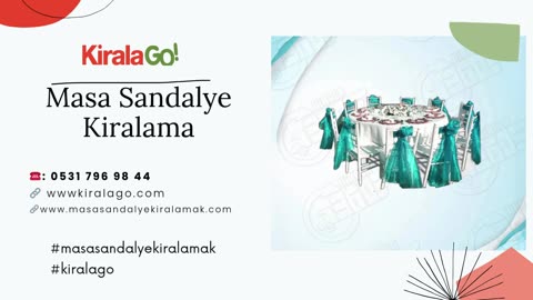 Masa Sandalye Kiralama