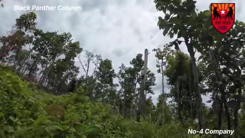 🔥🛡️ Myanmar War | Black Panther Column Engages at Ukrittah Camp Battle | RCF