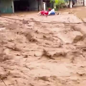 Natural disaster in Vietnam - the floods have swept everything away.