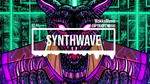 MokkaMusic: Dark 80's Synthwave Retrowave Music - Evil Cat