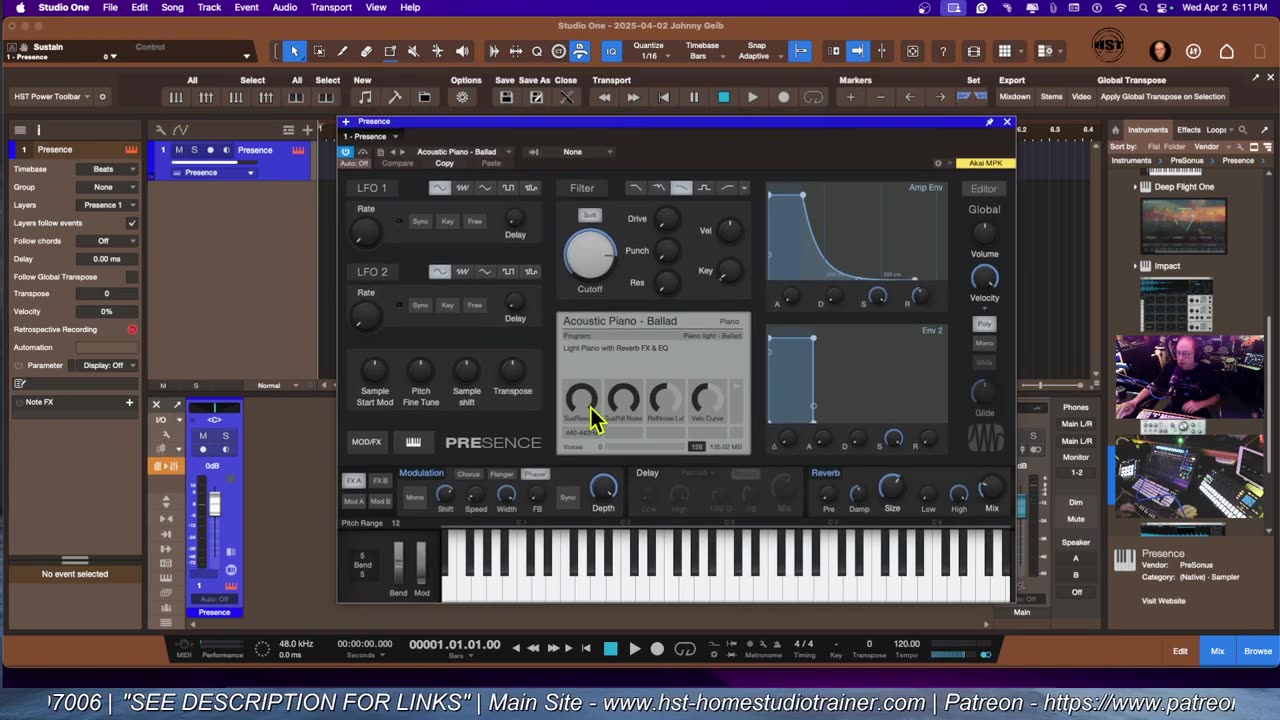 Understanding The Direct Input (for triggering VST Instruments) - Studio One Pro 7 Snapshots