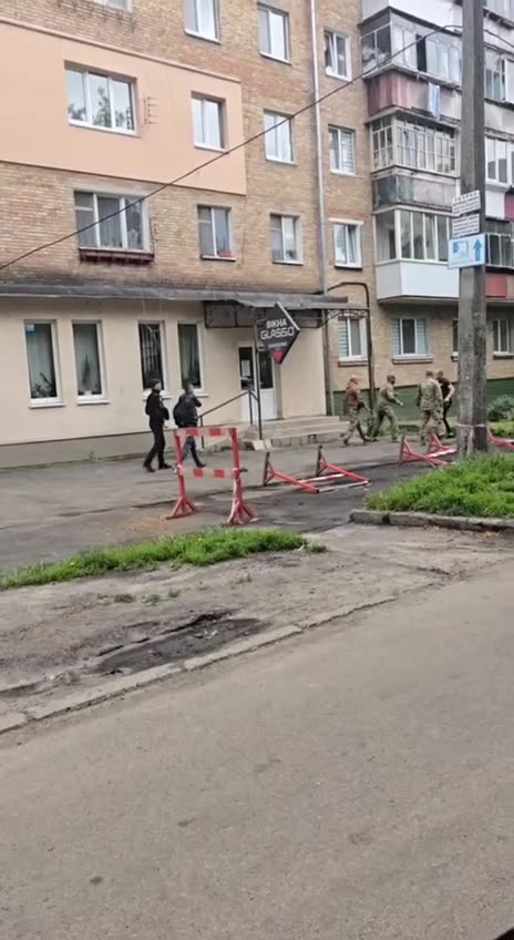 A TCC employee tries to knock down a potential "volunteer".