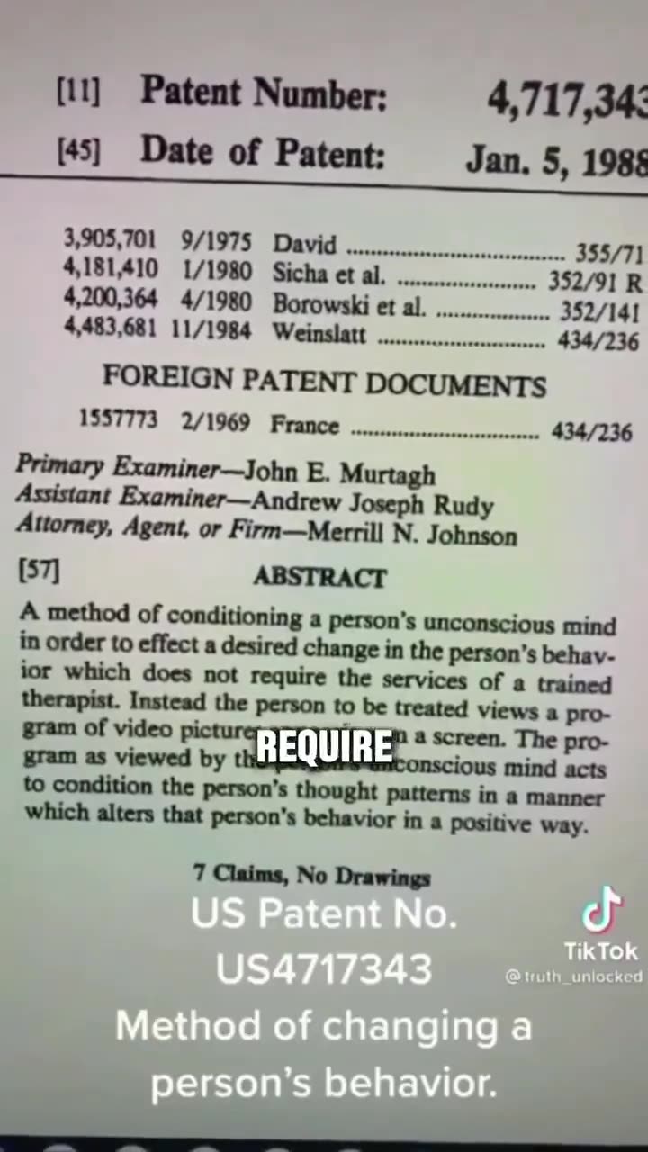 A method of conditioning a persons unconscious mind