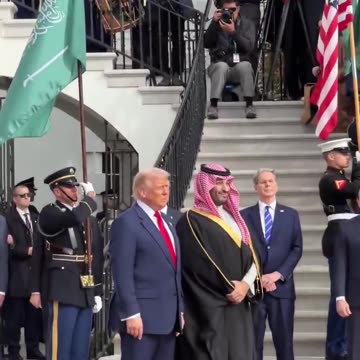 F-35 Jets Fly Over the White House to Welcome the Saudi Crown Prince