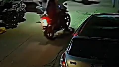 "Couple Riding on Road Gets Rear-Ended by Speeding Scooter!" 🚨