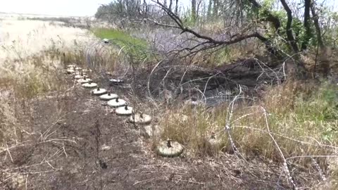 Russian armed forces work to clear landmines in Donetsk region