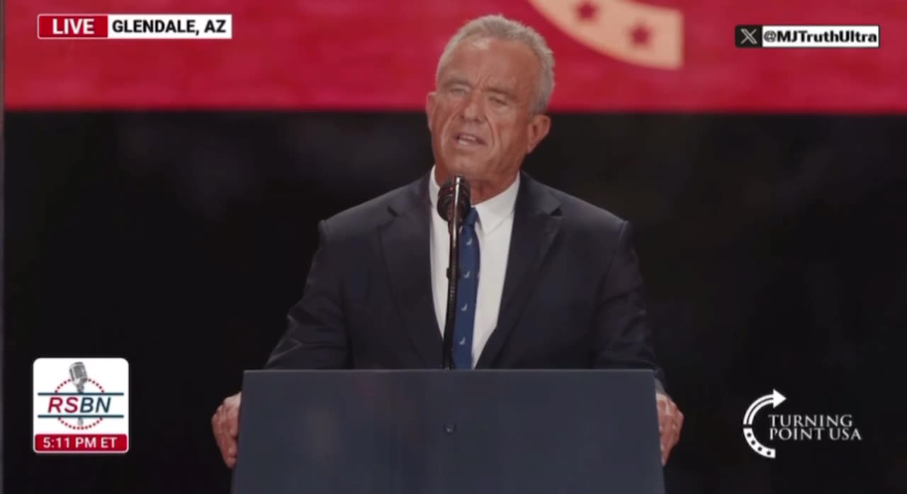 RFK JR Full Speech at a Charlie Kirk Memorial