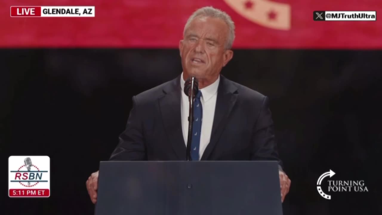 RFK JR Full Speech at a Charlie Kirk Memorial