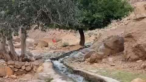 The beautiful sound of the water stream in Tang-e Katie village
