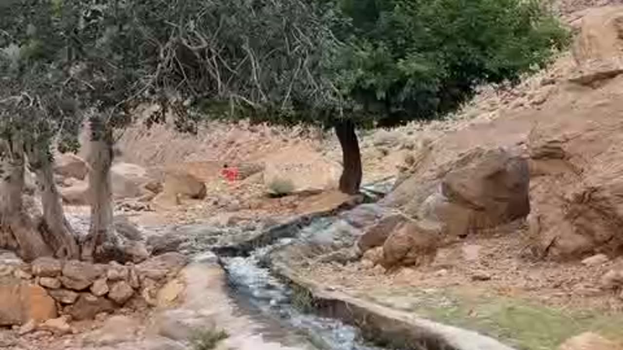 The beautiful sound of the water stream in Tang-e Katie village