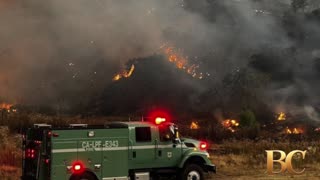 California wildfire explodes over 72,000 acres, air quality alerts in place