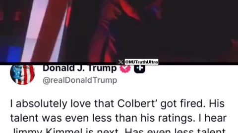 FAFO I think Donald Trump indirectly got suspected satanist Stephen COLBERT #FIRED #FAFO