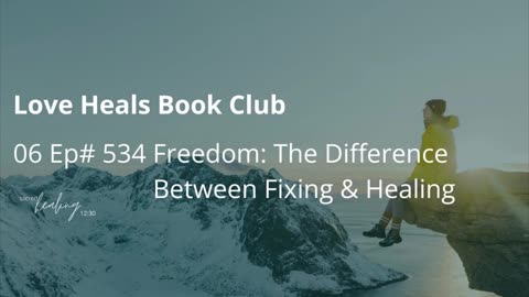 What's the difference between being "fixed" and being "healed"?