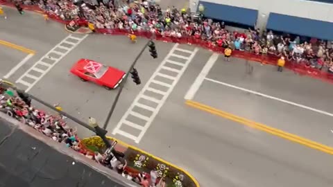 The General Lee jumped the fountain today in Somerset.