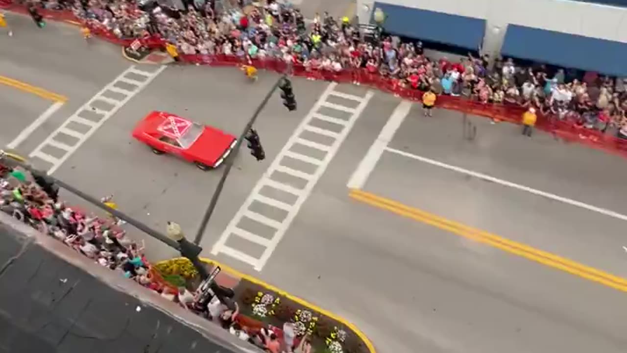 The General Lee jumped the fountain today in Somerset.