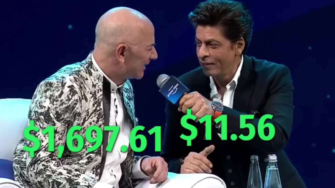 Jeff Bezos vs Shah Rukh Khan: Who Makes More Per Second?💸