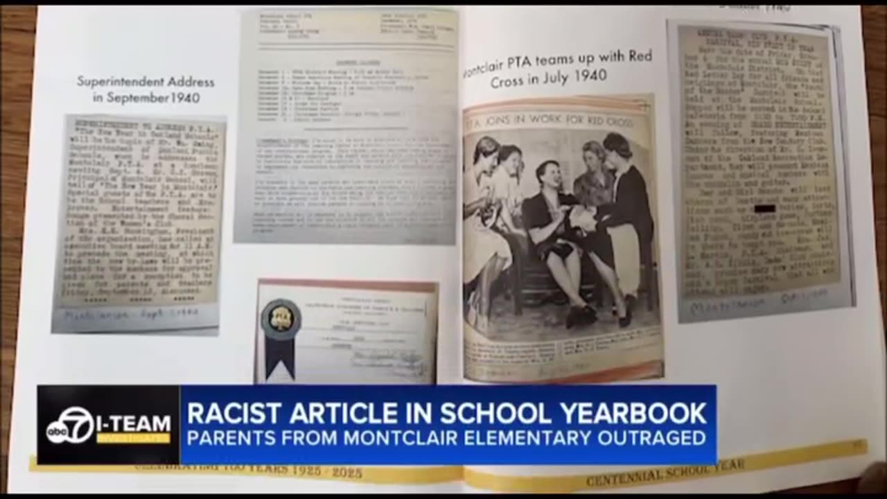 Parents at Oakland's Montclair Elementary School are outraged after a 1940 article