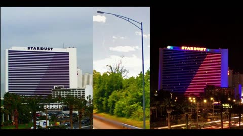 Stardust Hotel and Casino Las Vegas and Street Lights