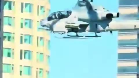 US Marine AH-1Z Viper Over Los Angeles: Military Response to Protests?