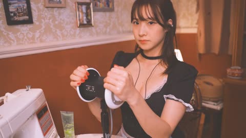 Maid's Ear Cleaning ASMR🧺🧹_ Ear Breath_ Moist Gel_ - Myungahchu