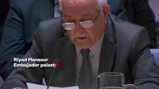 Embajador palestino llora al mencionar 1.300 niños fallecidos