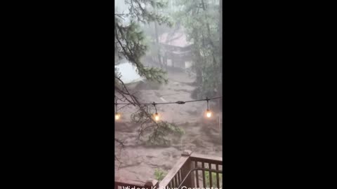 Rio Ruidoso River in New Mexico July 8 6pm