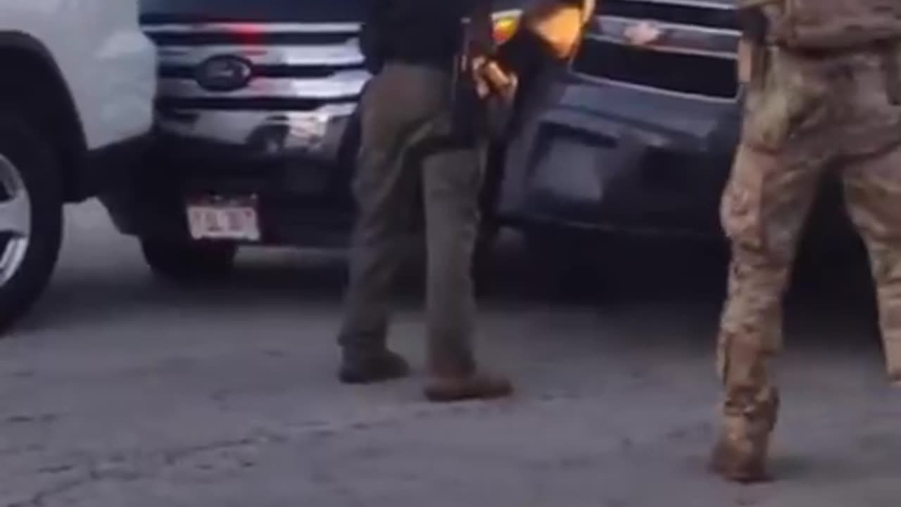 An illegal rammed multiple vehicles in Chicago, and ICE was forced to pull their firearms.