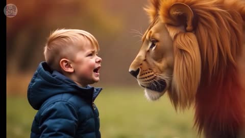 A lion finds a boy in the forest and what he does shocks everyone.