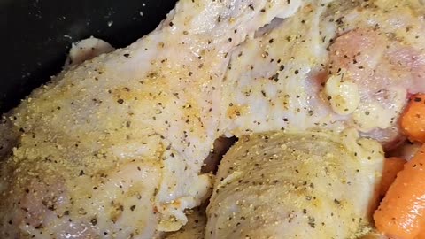 Easy Slow Cooker Chicken Legs with Potatoes and Carrots
