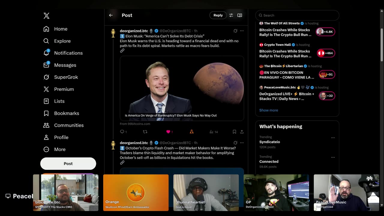 DeOrganized LIVE+ ⚡ Bitcoin + Stacks TV | Daily News • Builders • Games 11-3