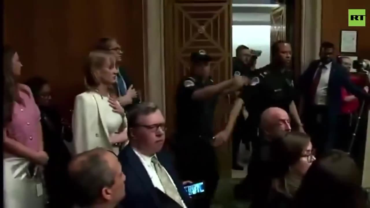 RFK Jr. JUMPS as leftist protesters try and shut down hearing