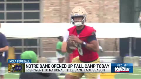 July 31, 2025 - Notre Dame Football Team Begins Practices