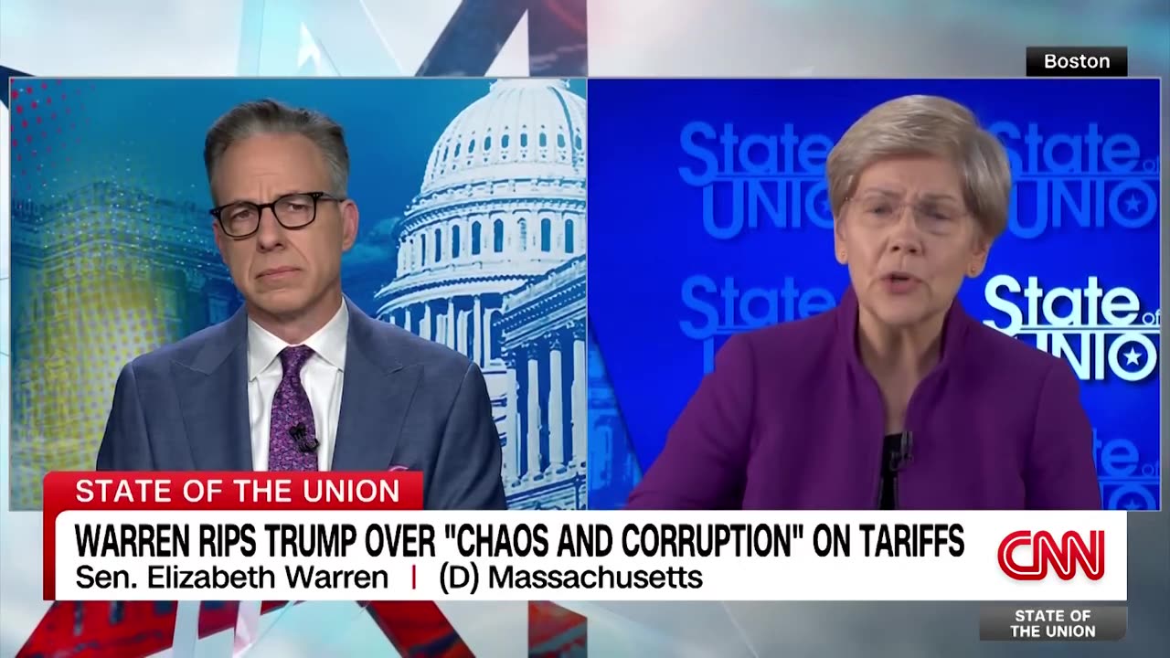 Warren explains why she called on the SEC to investigate Trump