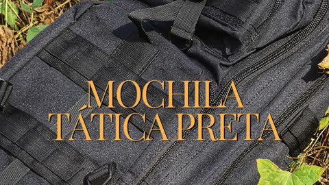 Mochila Tática Preta