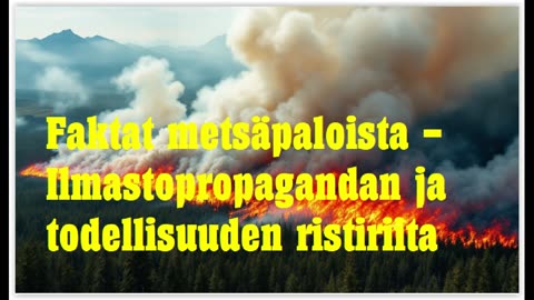 Faktat metsäpaloista - ilmastopropagandan ja todellisuuden ristiriita