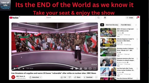 Its the END of the World as we know it Take your seat & enjoy the show