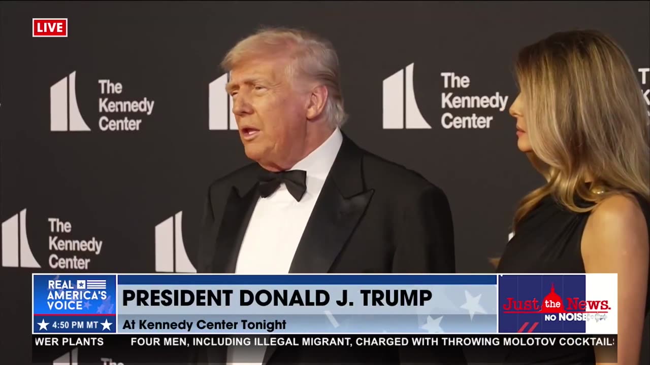 BRIAN GLENN QUESTIONS POTUS AND FLOTUS AT KENNEDY CENTER