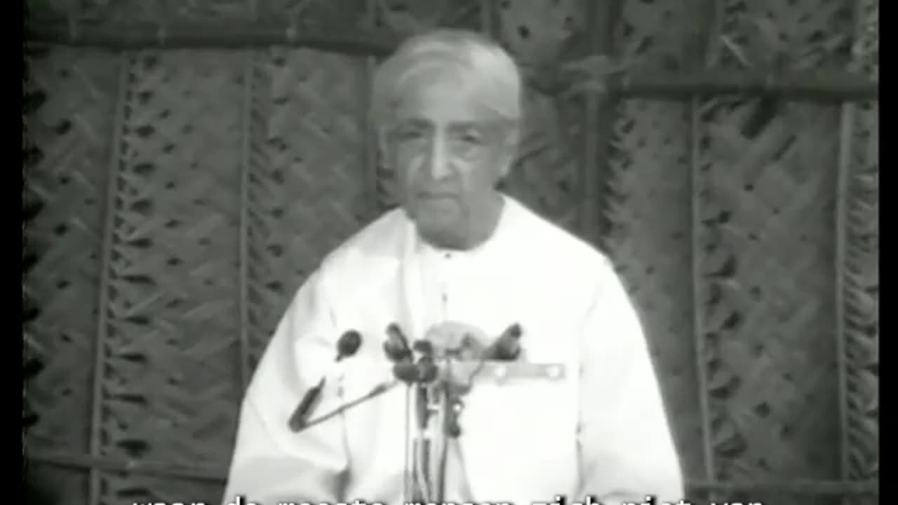 Is there no place in your teachings to fight injustice. - J. Krishnamurti (Dutch/NL Subs)