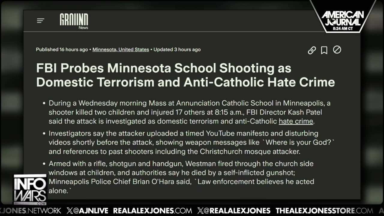 Democrats Rally for Gun Control Following Minnesota Shooting 8/28/25