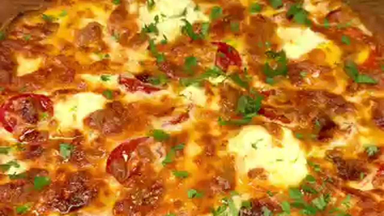 Tortilla Pizza! High-protein Breakfast #shorts