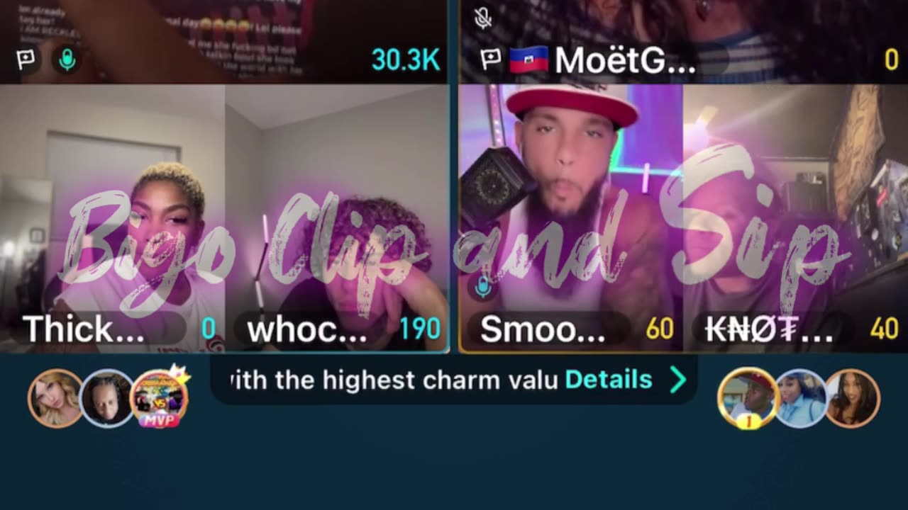 Team PK Moet Smooth J Papi ThickMarae Corey Knotch 8/6/25 #bigoclipandsip
