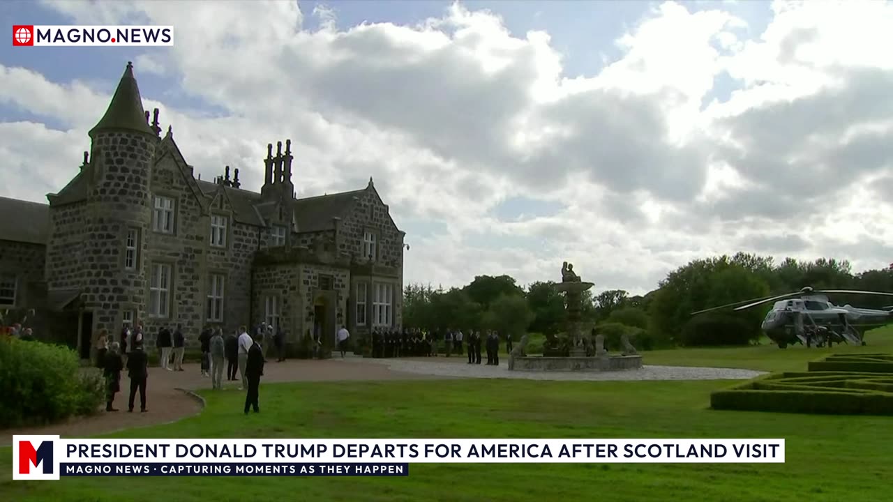 🇺🇸 President Donald Trump Departs Scotland after Great Trade Wins with EU & UK [LIVE]
