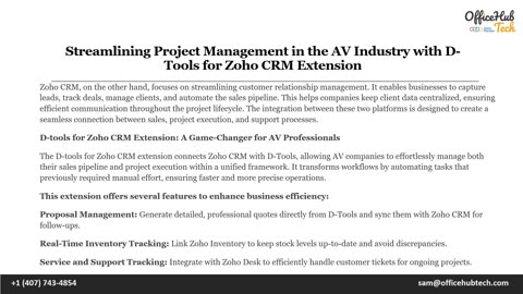 Streamlining Project Management in the AV Industry with D-Tools for Zoho CRM Extension.mp4