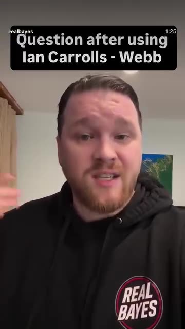 Question after using 1:34 lan Carrolls Webb