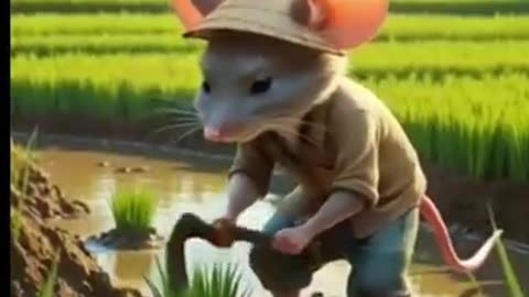 New Life for Rats: Become an Organic Farmer!" #shorts#viralvideo#mouse#ai