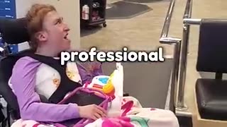 Trending: First time professional haircut #shorts #hair #love #mom #family #hair